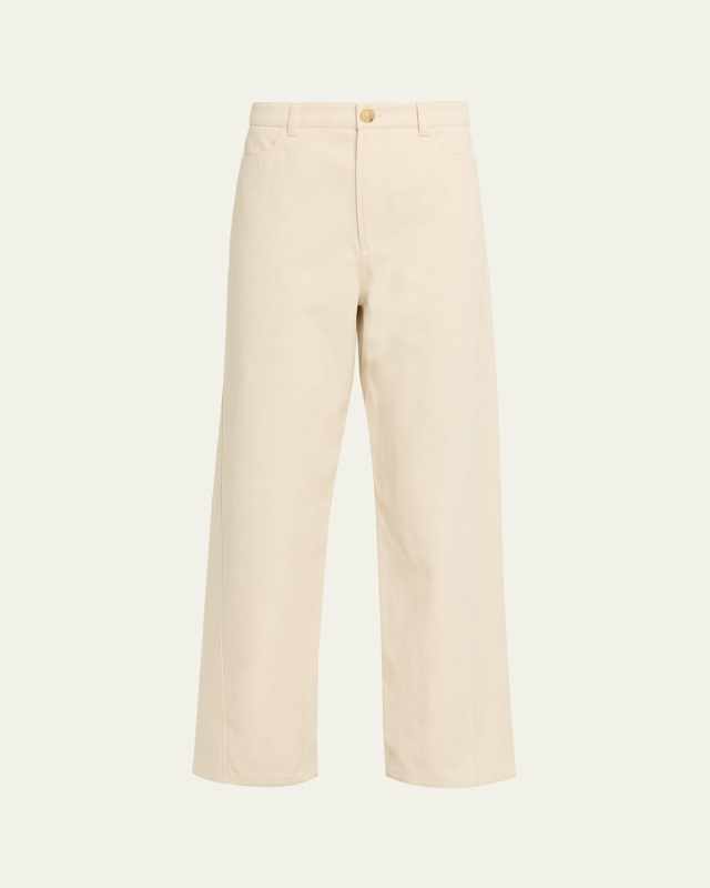 Relaxed Twisted Cotton Trousers